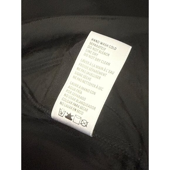 NWT Good American Women's Pants Scuba Knit Black Trouser Zip Pockets Size 16 - Picture 12 of 13